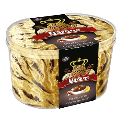 Banana com creme de avelã Banana com creme de avelã