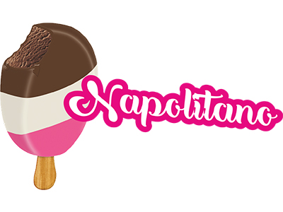 Picolé napolitano cremoso Napolitano