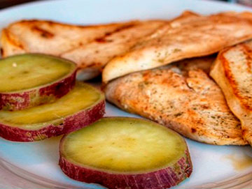 Frango com batata doce Frango com batata doce