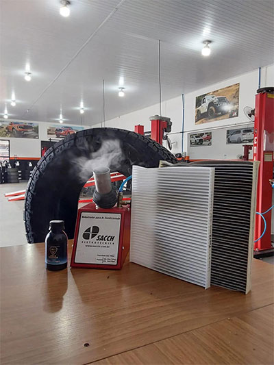 Higienização de ar-condicionado automotivo Higienização de ar-condicionado automotivo