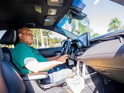 Motorista experiente Taxista
