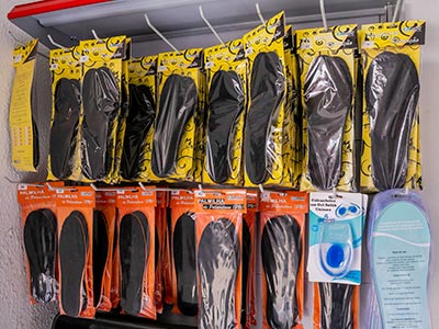 Palmilhas em gel e de reposição Palmilhas em gel e de reposição