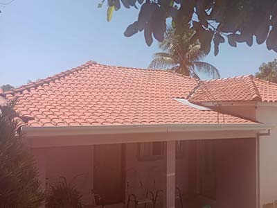 telhado depois da limpeza