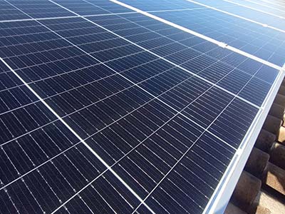 placa solar depois da limpeza