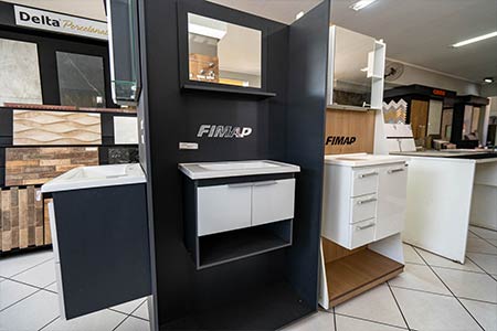 gabinete e espelho para banheiro