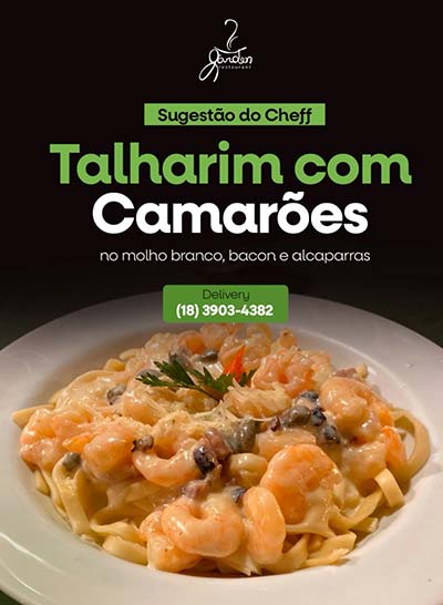 Talharim com camarões talharim com camarões