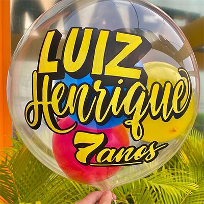 Balão personalizado para aniversário Balão personalizado para aniversário