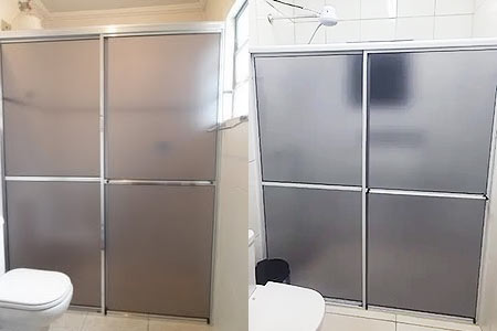 Box para banheiro em acrílico Box para banheiro em acrílico