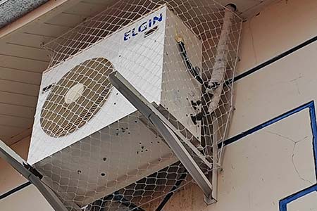 tela de proteção para ar-condicionado