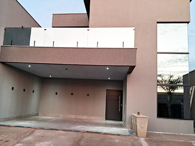 fachaGuarda-corpo de vidro espelhadoda glazing Guarda-corpo de vidro espelhado