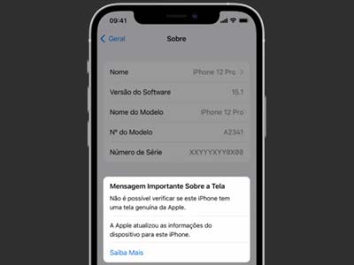 Retirada de mensagem de tela trocada do iPhone retirada de mensagem de tela trocada do iphone