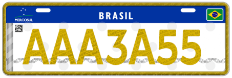 Placa consular ou diplomática Placa consular ou diplomática