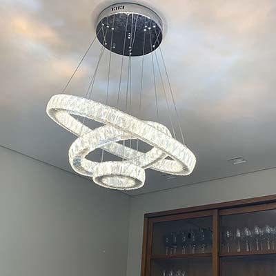 Iluminação instalação de luminária