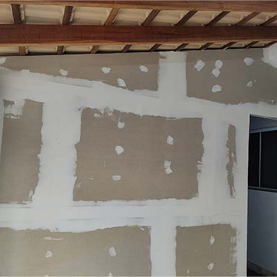 Parede drywall (antes) parede drywall (antes)