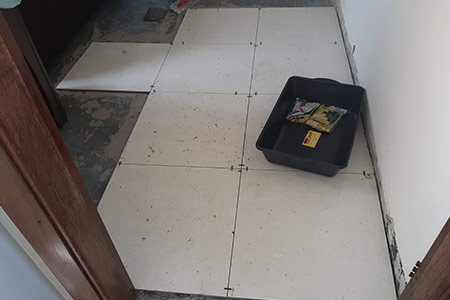 Assentamento de piso interno Assentamento de piso interno