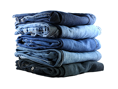 Pilha de calça jeans Pilha de calça jeans