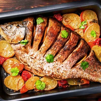 Peixe assado Peixe assado