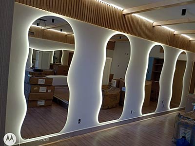 Espelhos Orgânicos com led espelhos orgânicos com led