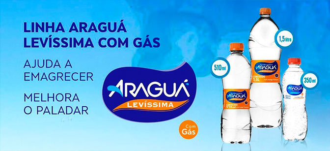 Linha Araguá Levíssima com gás Linha Araguá Levíssima com gás