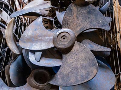 Restos de eletrodomésticos pá de ventilador