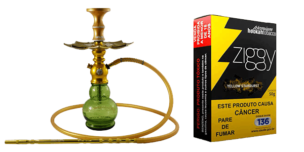 Produtos de tabacaria Narguilé e essência Ziggy