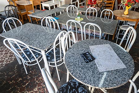 mesas de jantar com tampo de mármore