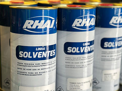 Linha solventes Rhai linha solventes Rhai