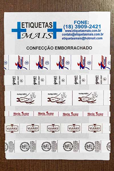 Confecção emborrachado Confecção emborrachado