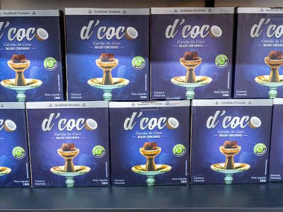 Carvão de coco para narguile Carvão de coco para narguile
