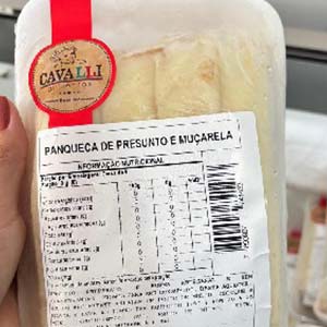 Panqueca de presunto e muçarela Panqueca de presunto e muçarela