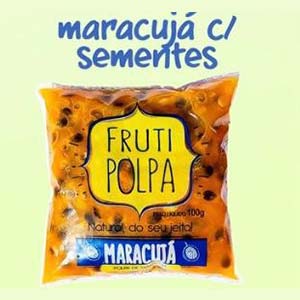 Polpa de maracujá com sementes Polpa de maracujá com sementes