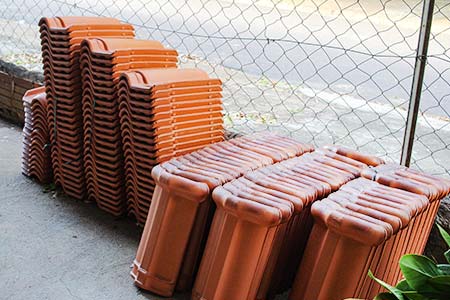 telhas e comunheiras cerâmicas