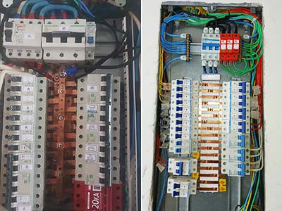 quadro de distribuição de energia