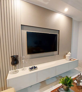 painel para tv com aparador painel para tv com aparador