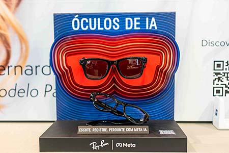 óculos de inteligência artificial da meta