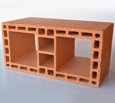 Bloco cerâmico estrutural