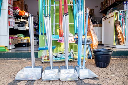 utensílios de limpeza