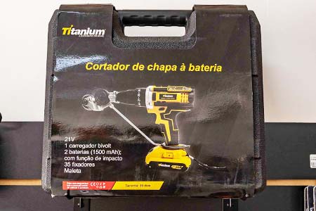 cortador de chapa a bateria