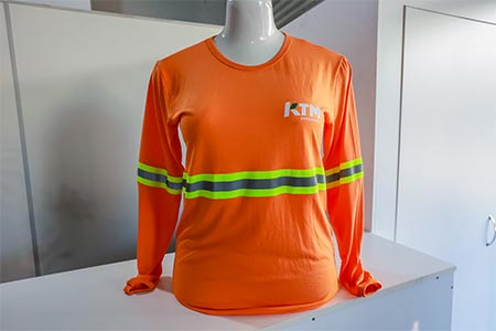 camiseta com faixa refletiva camiseta com faixa refletiva
