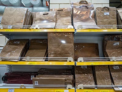 Sacos de papel liso sem impressão