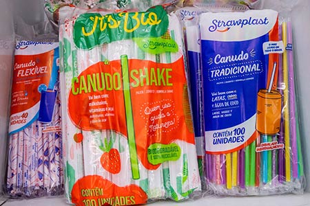 canudos descartáveis