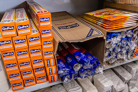 papel manteiga e papel alumínio