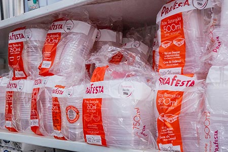 potes retangulares - 500ml