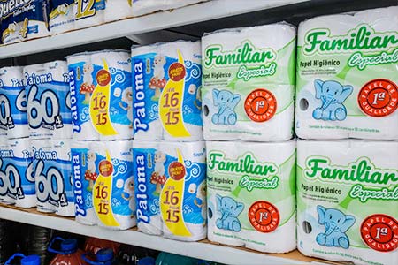 papel higiênico