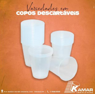 copos descartáveis