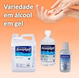 variedade em álcool em gel