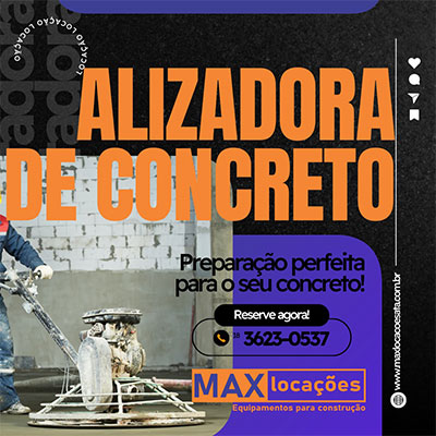alizadora de concreto