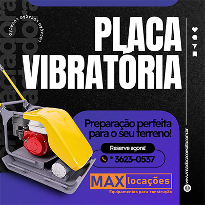 placa vibratória
