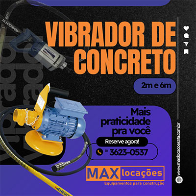 vibrador de concreto