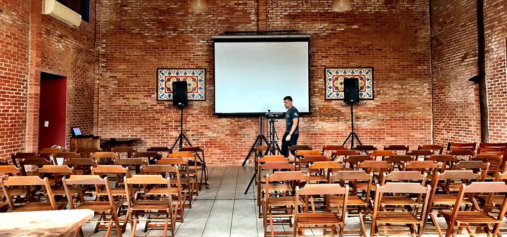 Salão de eventos climatizado Salão de eventos climatizado